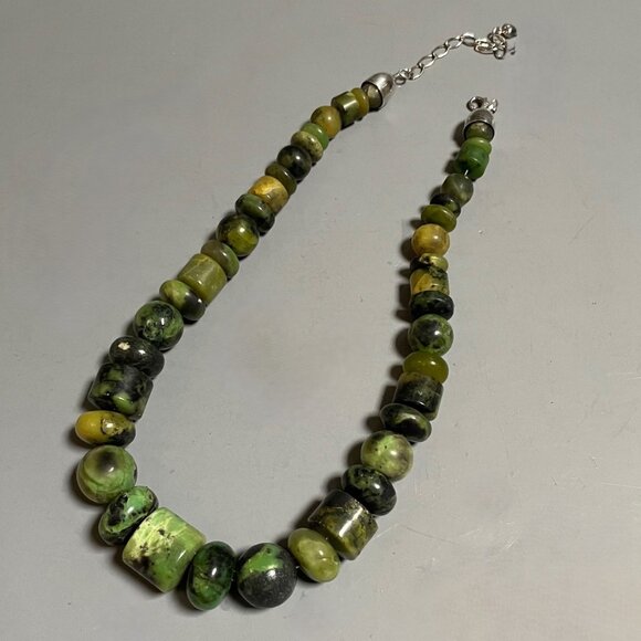 Mine Finds by Jay King Green Turquoise Bead Necklace - Picture 1 of 7
